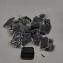 30 Pack Matte Black Door Hinges, 3.5 x 3.5 Inch, 5/8" Radius Rounded Interior Hinges, 6 Holes, Modern/Industrial Style, Iron Material