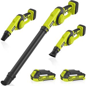 EWORK Small Leaf Blower Cordless 21V 200 MPH Mini Electric Leaf Blower with Battery and Fast Charger, Powerful Lightweight Leaf Blowers for for Lawn Care, Patio, Blowing Leaves