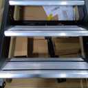 Lippert-791573 Solid Step Triple Step for RV and Travel Trailer Entry Doorway , 30-inch,Black