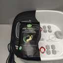 Foot Spa Bath Massager with Heat, Epsom Salt,Bubbles, Vibration and Red Light, Tub for Stress Relief,Foot Soaker, Christmas Gifts Birthday Gifts for Mom Dad Women Men Her Him (Black/White)