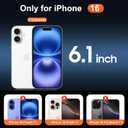 3 x Temdan for iPhone 16 Case Clear, Compatible with Magsafe, Anti-Yellowing, Military-Grade Protection, Shockproof Slim Magnetic Phone Case Cover, Transparent