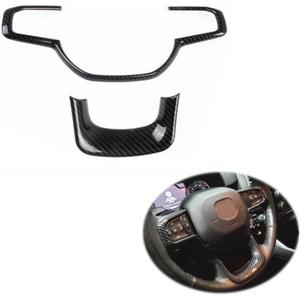 Korlot Carbon Fiber Steering Wheel Frame Trim Decorator Cover for Dodge Ram 1500 2500 3500 2019+