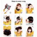 ColorGround Medium Long Wavy Anime Cosplay Wig for Men (Black Wavy)