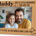Gift for Daddy, Love Dad Photo Frame Gift for Father's Day, Dad Birthday Gifts Idea, Wooden Picture Frames Gifts, Daddy Photo Frame Decor, Tabletop Decor, Assemble 4 * 6 Inches picture