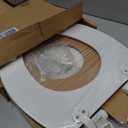 Mayfair Cassel Slow Close Toilet Seat, Easy Clean, Non Slip Premium Wood Seat, Easy Install, Made in USA, Elongated, White