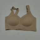PoseFree Womens Wireless Bras Supportive Tshirt Bra No Underwire Seamless Push Up V Mesh Comfortable Bralette Everyday Bras M