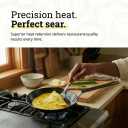Lodge 10 Inch Carbon Steel Skillet - PFAS-Free Pre-Seasoned Carbon Steel Frying Pan for High-Heat Searing - Long Handle Design for Omelets, Grilling, and Campfire Cooking - Made in the USA