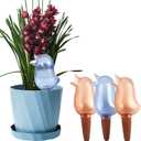 4 Pack Self Watering Spikes, Indoor Plant Watering Globes, Bird Shape Automatic Irrigation Spikes,Plant Watering Devices (Red&Blue)
