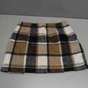 IDEALSANXUN Womens High Waist Plaid Skirt Bodycon Pencil Wool Mini Skirts (Large, Brown New)