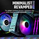 Cooler Master Hyper 212 Spectrum V3 ARGB CPU Air Cooler 4 Copper Heat Pipes, 120mm High Performance PWM Fan, Low Noise & Easy Installation, AMD AM5/AM4 & Intel LGA 1851/1700/1200