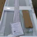 KPUY Frameless Shower Door, 55-60" W x 76" H Sliding Glass Shower Door, 1/4" (6mm) Thick Tempered Clear Glass with Explosion-Proof Film Nano Coating, Stainless Steel Hardware, Matte Black