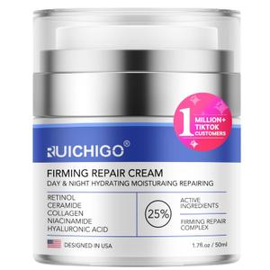 Face & Neck Firming Cream - Anti Aging Treatment for Tightening and Firming with Retinol, Collagen, Hyaluronic Acid | Day & Night Moisturizer for All Skin Types | Korean Skin Care,1.69 FL OZ, EXP 08/18/2028