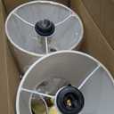 Cordless Table Lamp Set of 2 Rechargeable, 4000mAh Battery Operated Bedside Lamp with Fabric Shade, 3000K Stepless Dimming Touch Control Wireless Lamp for Dining Room, Nightstand (Gold)