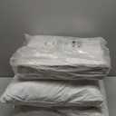 MIULEE Pillow Inserts 20x20 Inch Set of 4, Feather Mix Polycotton with Cotton Fabric Square Decorative Throw Pillows for Couch Bed Sofa