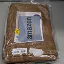 MIULEE Linen Curtains for Bedroom 100% Blackout Thermal Insulated Brown Grommet Room Darkening Curtains & Drapes Fall Decor for Living Room Nursery 52 x 63 Inch (2 Panels)