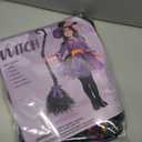 Spooktacular Creations Child Girl Orange Purple Witch Costume, Toddler Witch Outfit Set for Kids Halloween Dress Up Parties (Large(10-12 yr))