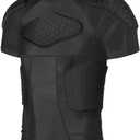 Mens Padded Compression Shirt Football Rib Protectors - Mens Padded Football Shirt with Pads Protective Gear Chest Rib Protectors for Baseball Basketball Paintball (X-Large)