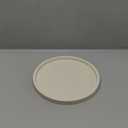 Silicone Bathroom Tray Round Vanity Tray Decorative Soap Holder Kitchen Countertop Organizer Coffee Table Decor for Candle, Perfume, Plant, 9 Inch, Beige