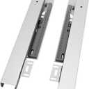 VADANIA 14" Undermount Drawer Slide, Push to Open, Bottom Mounted & Bottom Support, 88 lb Load Capacity, 3-Fold Full Extension, Invisible Drawer Slies,1 Pair(2-Pack)