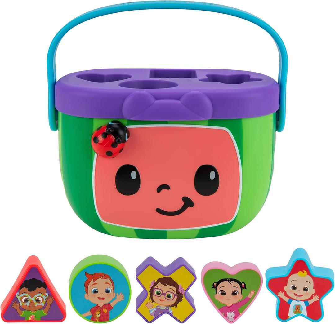 CoComelon Shape Sorter - Identify Shapes - Favorite Characters - Toys for Kids, Toddlers, and Preschoolers