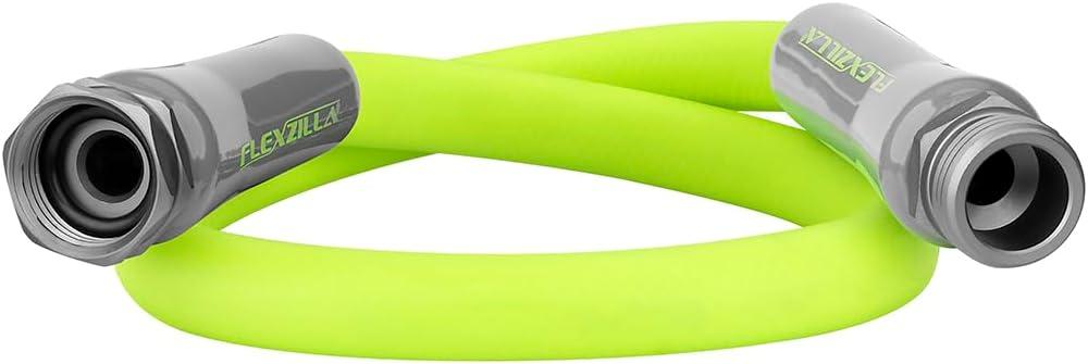 Flexzilla Garden Lead-in Hose 5/8 in. x 3 ft., Lightweight All-Weather Water Hose, Durable and Flexible, Leak-Free Connections (Chartreuse)