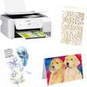 100 Pieces 5" x 7" White Cardstock, Heavyweight Cardstock Sheets Blank Invitation Paper Greeting Cards Printable, 74lb Cover 200 GSM/White
