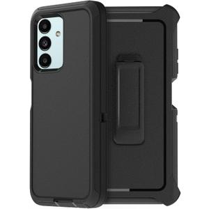 AICase for Galaxy A13 5G Case, Heavy Duty Drop Protection Full Body Rugged Shockproof/Dust Proof Military Protective Tough Durable Phone Cover for Samsung Galaxy A13 5G (Black/Belt Clip)