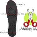 Height Increase Insoles 4-Layer Air up Shoe Lifts Elevator Shoes Insole 2.95inches(7.5 cm) Heels Lift Inserts for Men and Women