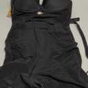 SHAPELLX Strapless Shapewear for Women Deep Plunge Corset Tummy Control Backless Bodysuit Mid Thigh Full Body Shaper (Medium, 01-Black-Standard Cup (B-D))