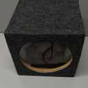 Facmogu 8in Ported Subwoofer Box, Single Car Speaker Enclosure with Great High-Density Fibreboard Sturdy Construction, Square Sub Box Enclosure with Sound-Absorbing Cotton & Premium Carpeted Finish