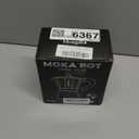 Mongdio Stovetop Espresso Maker Moka Pot, Cuban Coffee Maker Stove top coffee maker Moka Italian Espresso Greca Coffee Maker Brewer Percolator, 3 Espresso Cups, 5 oz - Black