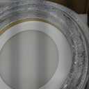 11.8inch Gold LED Flush Mount Ceiling Light 45W Modern Round Ceiling Light Fixture 4000K Super Bright Circle Ceiling Lamp for Bathroom Kitchen Entryway Hallway Stairwell Bedroom