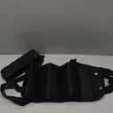 Sarisun Foot Hammock for Airplane Travel Leg Rest Stand Portable Storage Bag Foot Rest Holder for Plane 2PCS Black