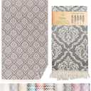 Premium Turkish Beach Towel  35"x67"  100% Cotton  Quick Dry Towel & Sand Free  Renaissance Black  Ideal for Travel & Pool