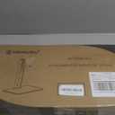 Single LCD Computer Monitor Free-Standing Desk Stand Mount Riser for 13 inch to 32 inch screen with Swivel, Height Adjustable, Rotation, Vesa Base Stand Holds One (1) Screen up to 77Lbs(HT05B-001))