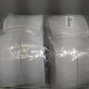 4 Rolls Jelly Roll Batting Strips for Rugs, Jelly Roll Fabric 2 1/2 Inch Width Total 200 Yards Cotton Blend Quilt Batting with Sasher Tool Awl Tube Maker Ruler Quilting for Upholstery Projects