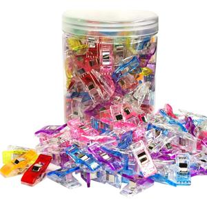 Sewing Clips, 120 Pcs with Plastic Jar, Fabric Clips, Premium Quilting Clips for Supplies Crafting Tools,Plastic Clips for Crafts,Sew Clips,Sewing Notions