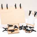 24 Pack 3.5 inch Plastic Spring Clamps, Black Heavy Duty Clips, Backdrop Clips, Plastic Clamps for Crafts, Backdrop Stand, Woodworking, Photography