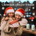 12 Pcs Winter Snowflake Christmas Cups Reusable 16 oz Acrylic Plastic Iced Coffee Cups with Lids and Straws Snowflake Drinking Blue Tumbler for Winter Xmas Decoration Party Gift Supplies