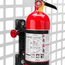 MOLLE Panel Fire Extinguisher Mount Kit Fits 1"-2" Rigid MOLLE Panel Holes, Quick Release Car Fire Extinguisher Mount Holder with 4 Clamps for Vehicles MOLLE Panle Accessories