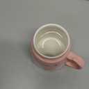 PARSUP Christmas Mug, Cute Ceramic Tea mugs with Santa Lid, Novelty Cup for Milk, Coffee, Hot Chocolate, Gift for Women, Kids, Colleagues, Family, Friends, 500ML/17.6OZ (Pink)