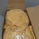 VitalCozy 100 Pcs Spandex Chair Sashes with Square Buckle Slider Stretch Chair Cover Band Universal Elastic Ties Straps Bows for Wedding Banquet Event Party Decoration(Gold)