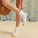 GOLDTOE Women's Classic Turn Cuff Socks (Multipairs) (Medium, White/Pink Assorted (6-pairs))