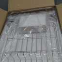 SNTD Dish Drying Rack, Expandable Dish Rack for Kitchen Counter, Stainless Steel Dish Drainer with Drainboard Set and Utensil Holder (White)