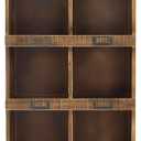 Deco 79 45887 Wall Shelf, Brown,18"L x 7"W x 42"H