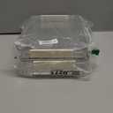 Goaste 2 Pack Acrylic Portable Project Case, 13.5 Inch Clear Scrapbook Paper Storage Box, Translucent Plastic Stackable Storage Bins Document Holder, A4 File Protector Container for Office School