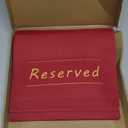 24 Pcs Chair Reserved Signs, Wedding Pew Plachoelders, Golden Printed Seating Cards with Adhesive for Church, Parties, Celebration