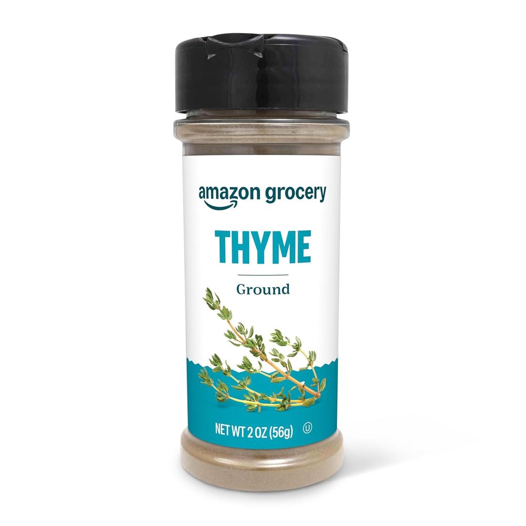 8 x Amazon Grocery, Ground Thyme, 2 Oz (EXP 06/25/29)