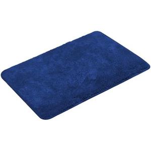 Reyox Plush Shaggy Bath Rug, Contour Mat and Toilet Lid Cover, Soft Microfiber Non Slip Bathroom Rugs Navy Blue Rectangle