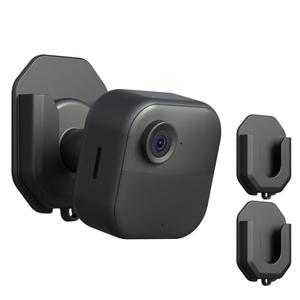 2 Pack Blink Camera No Drill No Screws Wall Mount Bracket for Blink Outdoor 4 /Blink Mini/Mini 2 /Blink Indoor Cameras, HBV Adhesive Mount(KMOUANTS Black Wall Mount for Blink Cameras)